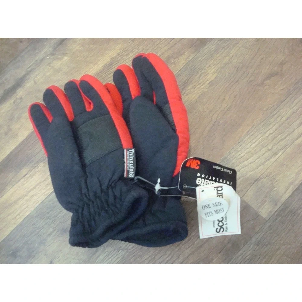 CHICAGO BULLS YOUTH  GLOVES‎ MITTENS 90S DEADSTOCK  VINTAGE TT3